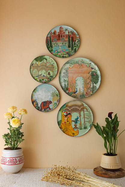 Rajasthani Wall Plates - Set of 5