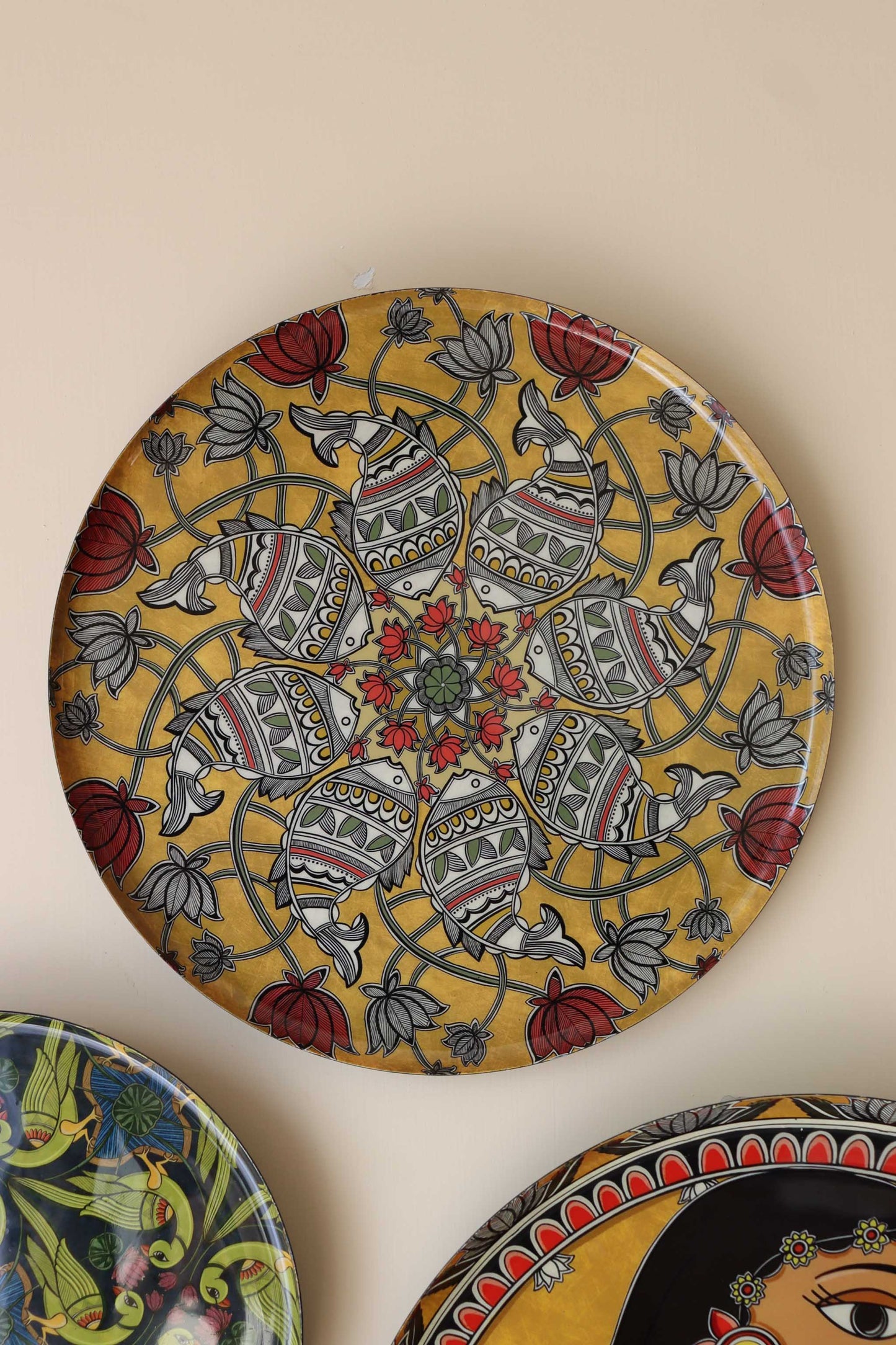 Madhubani Wall Plates - Set of 5