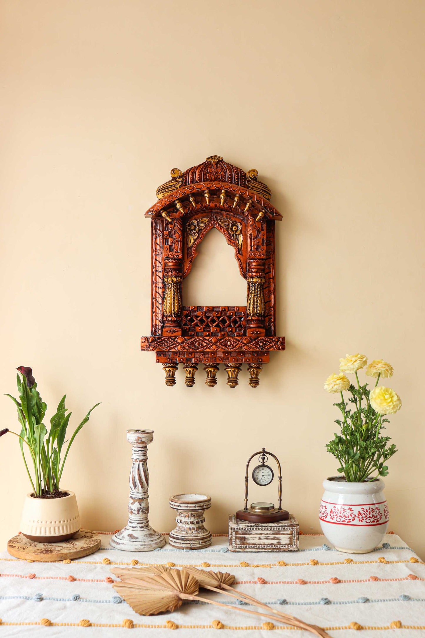 Rajasthani Wooden Jharokha Wall Hanging