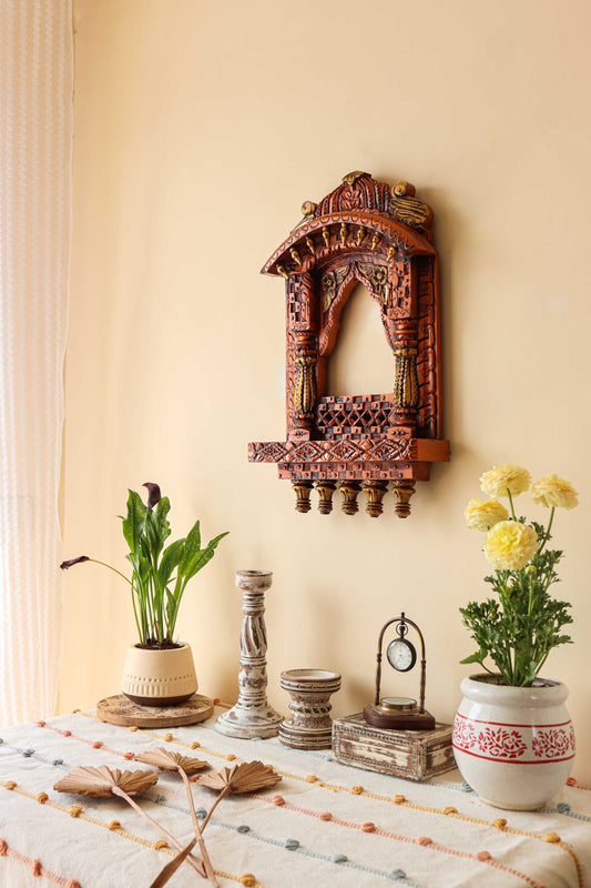 Rajasthani Wooden Jharokha Wall Hanging