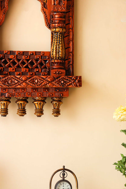 Rajasthani Wooden Jharokha Wall Hanging