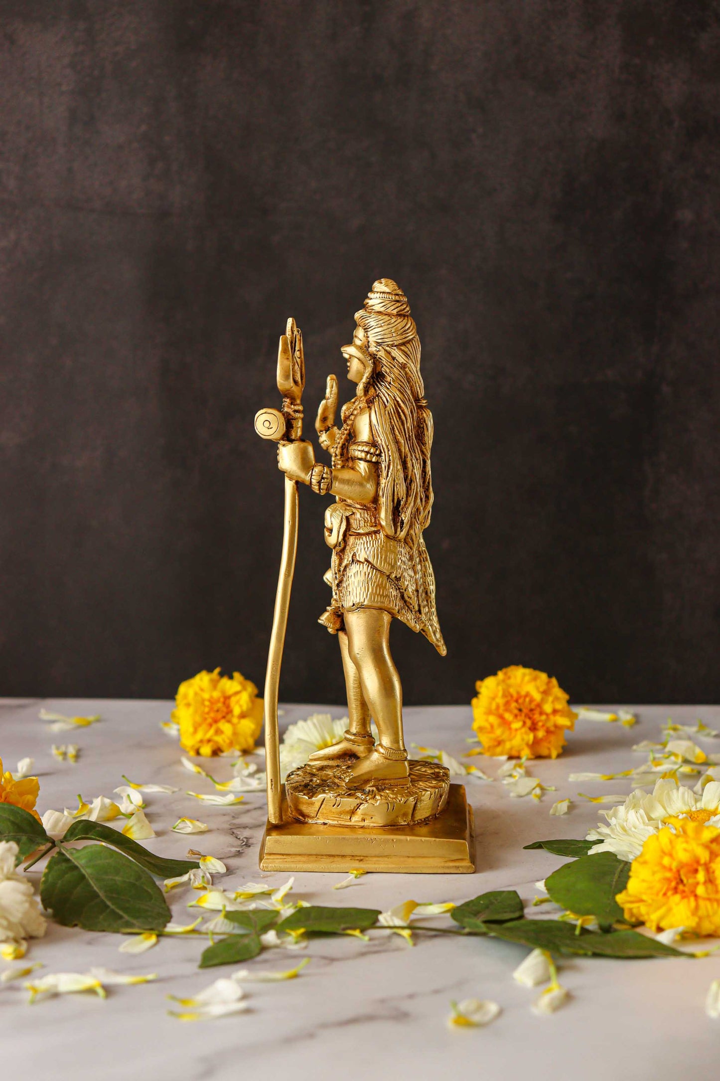 Lord Shiva Standing Brass Statue