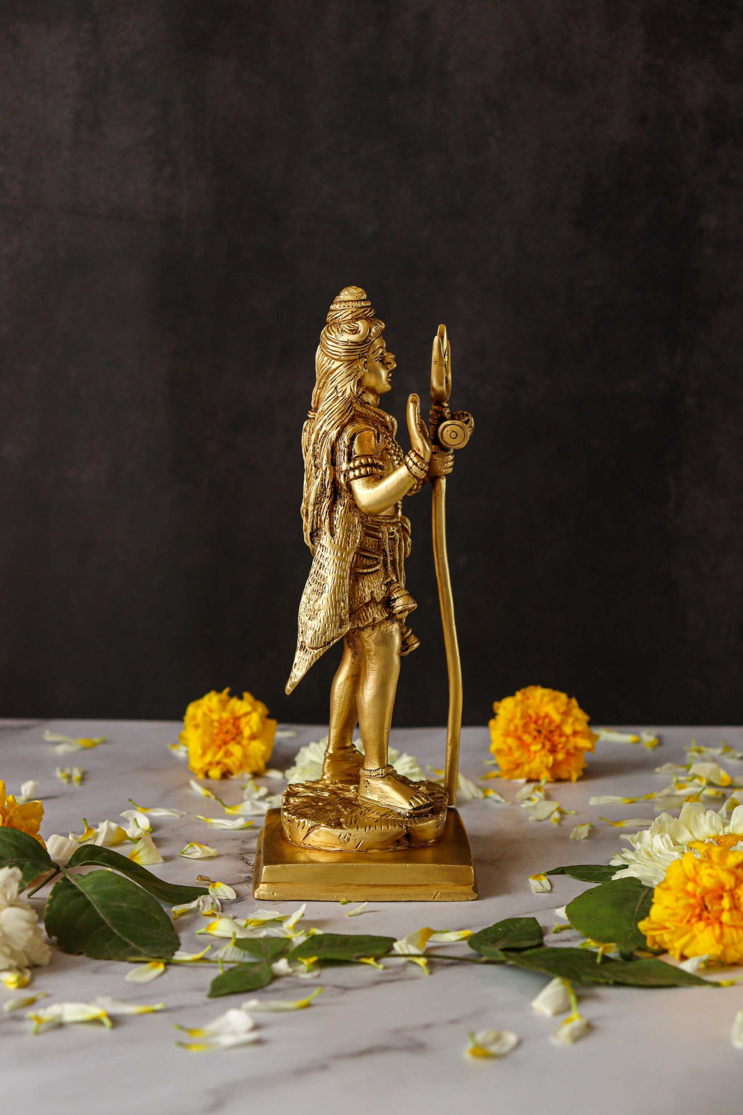 Lord Shiva Standing Brass Statue