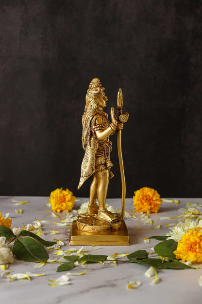 Lord Shiva Standing Brass Statue