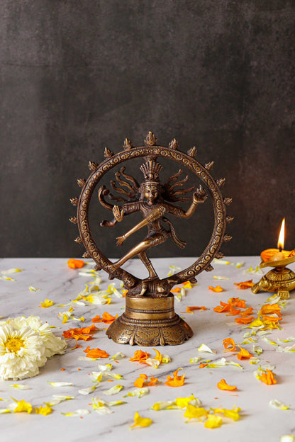 Natraj Dancing Brass Statue