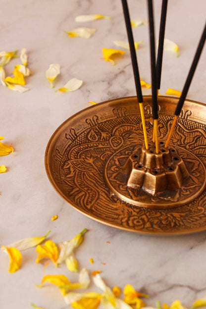 Brass Heritage Incense Holder