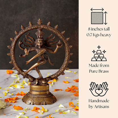 Natraj Dancing Brass Statue